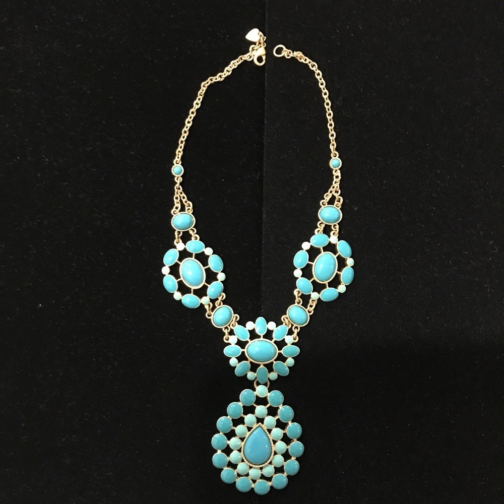Stella & Dot Turquoise Colored Necklace - Picture 3 of 4
